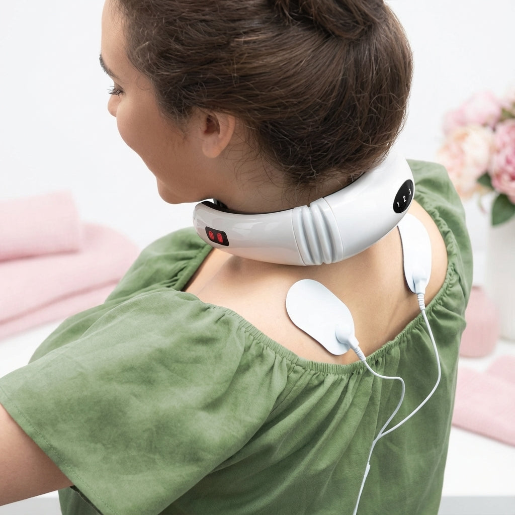 Masajeador cuello y espalda electromagnético